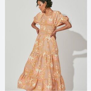 Cleobella Alana Ankle Dress NEW Size Extra Small Boho Wedding